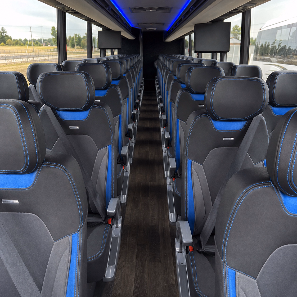 danbury concert transportation onboard seating