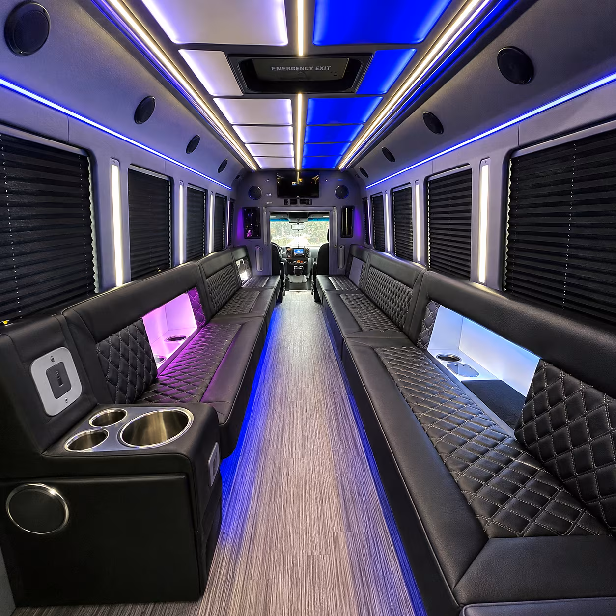 danbury party bus rentals inside
