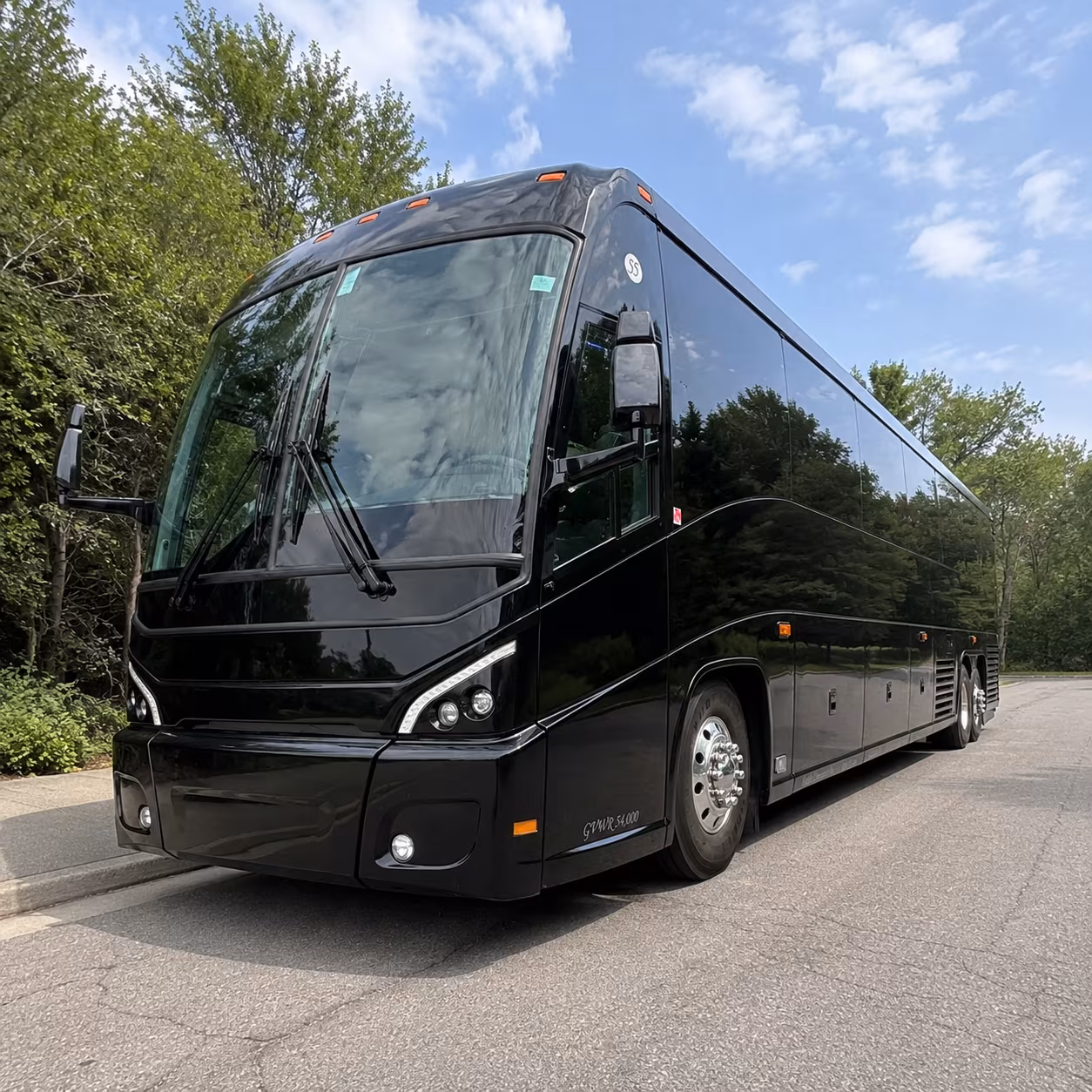 white plains charter bus rental exterior